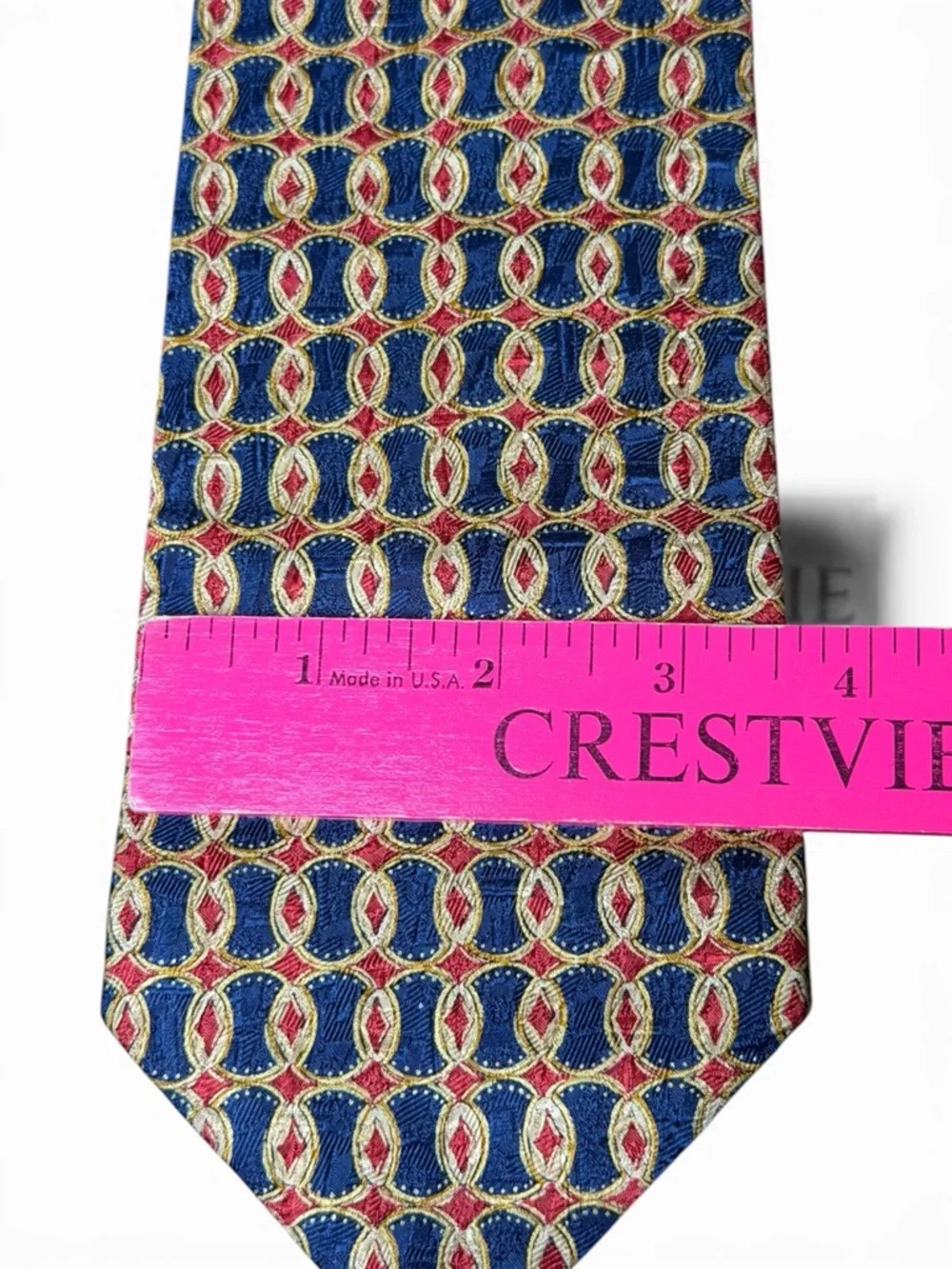 Vintage Ermenegildo Zegna 100% Silk Tie Bundle Italian Geometric Novelty Wide